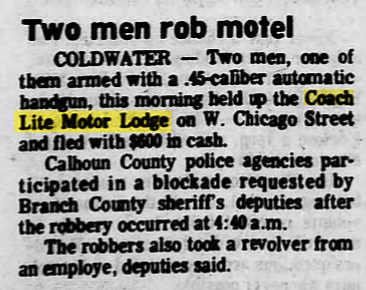 Chester Motel (Econolodge) - 1976 Robbery (newer photo)